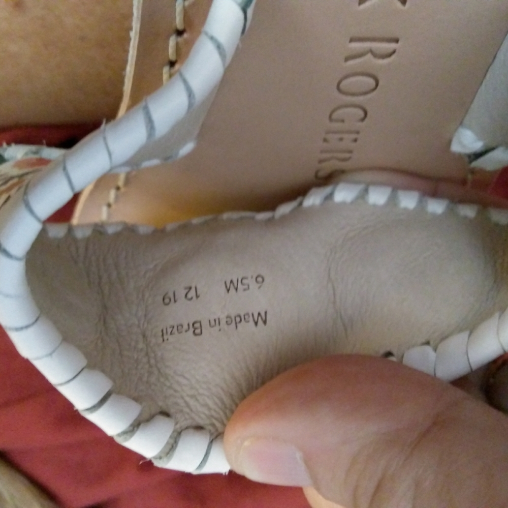 NEW Jack Rogers flowered sandals 6.5 - Picture 5 of 7